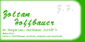 zoltan hoffbauer business card